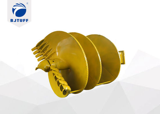 Durable Double Cut Clay Straight Auger Dia 400mm 2000mm Customized Bored Piling Tools